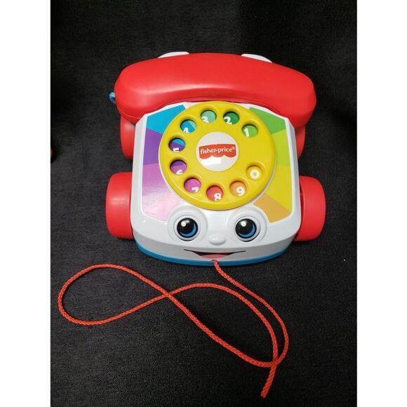 Fisher Price Chatter Pull String Telephone Toy Kids Pretend Phone - Picture 3 of 6